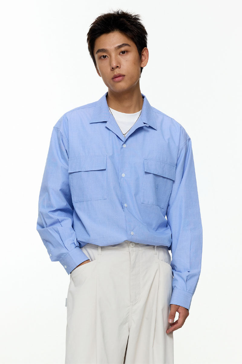 カジュアルロングスリーブシャツPS16