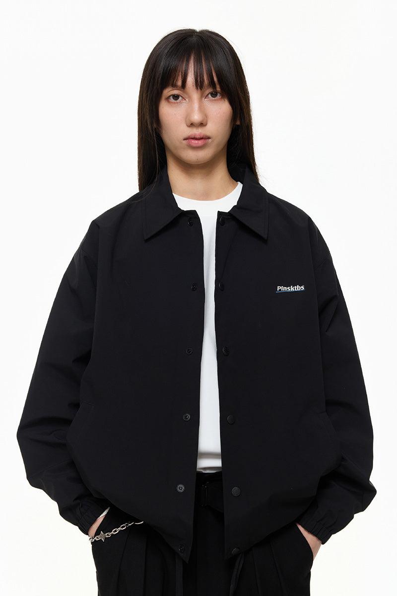 ロゴ刺繍付きコーチジャケットPS10