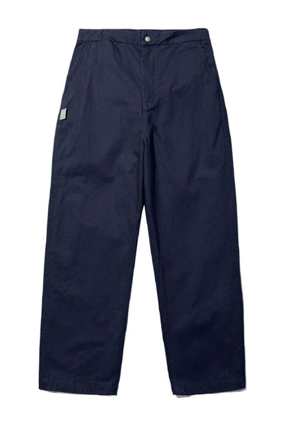 ウォッシュ加工ゆったり微テーパードパンツPS1