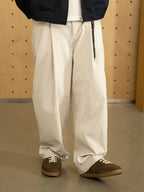 三防加工シングルプリーツワイドレッグワークパンツPS2