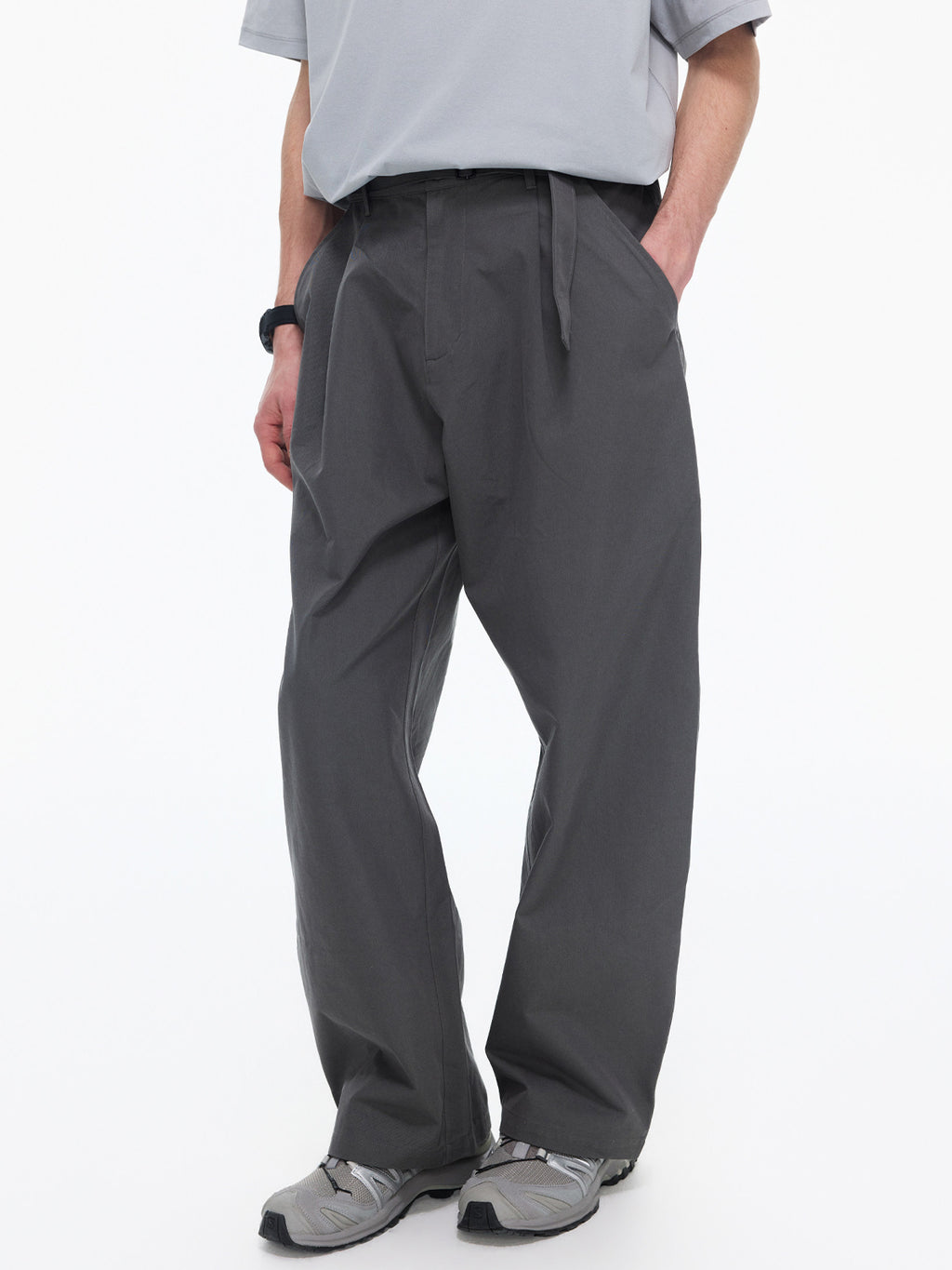 ワンタック ベルトカーブパンツ – MB106