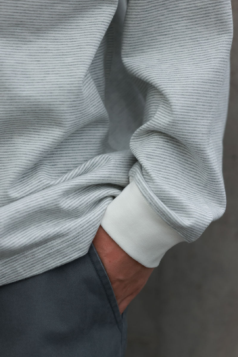 ファインストライプコットンTシャツPS8