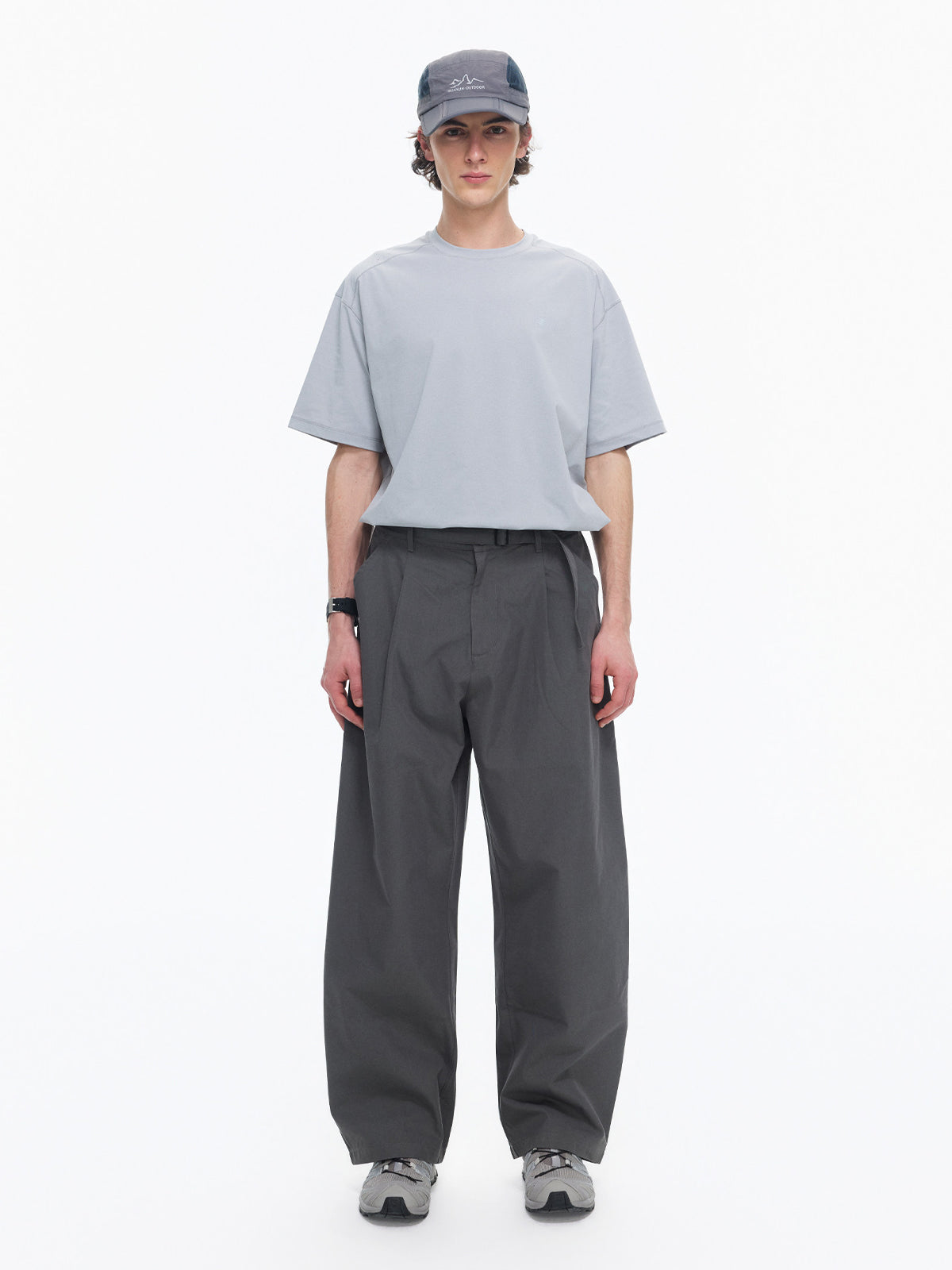 ワンタック ベルトカーブパンツ – MB106