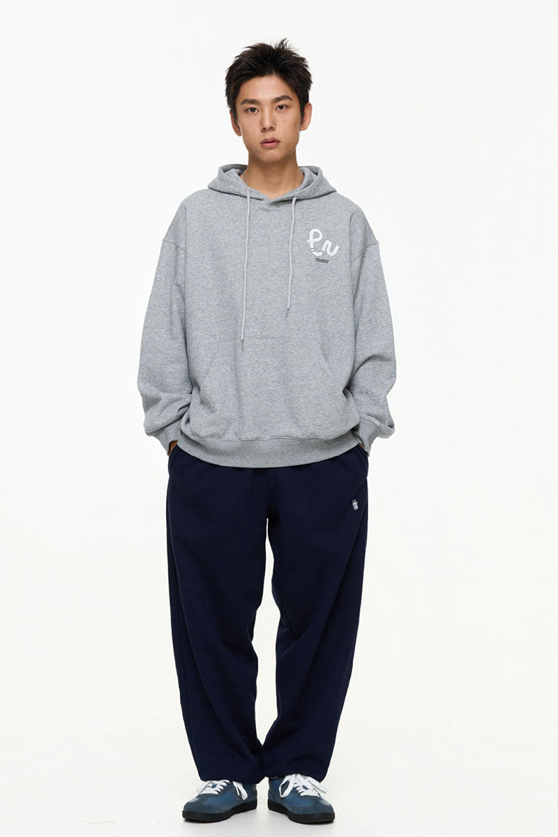 後ろプリントデザインフード付きスウェットPS15