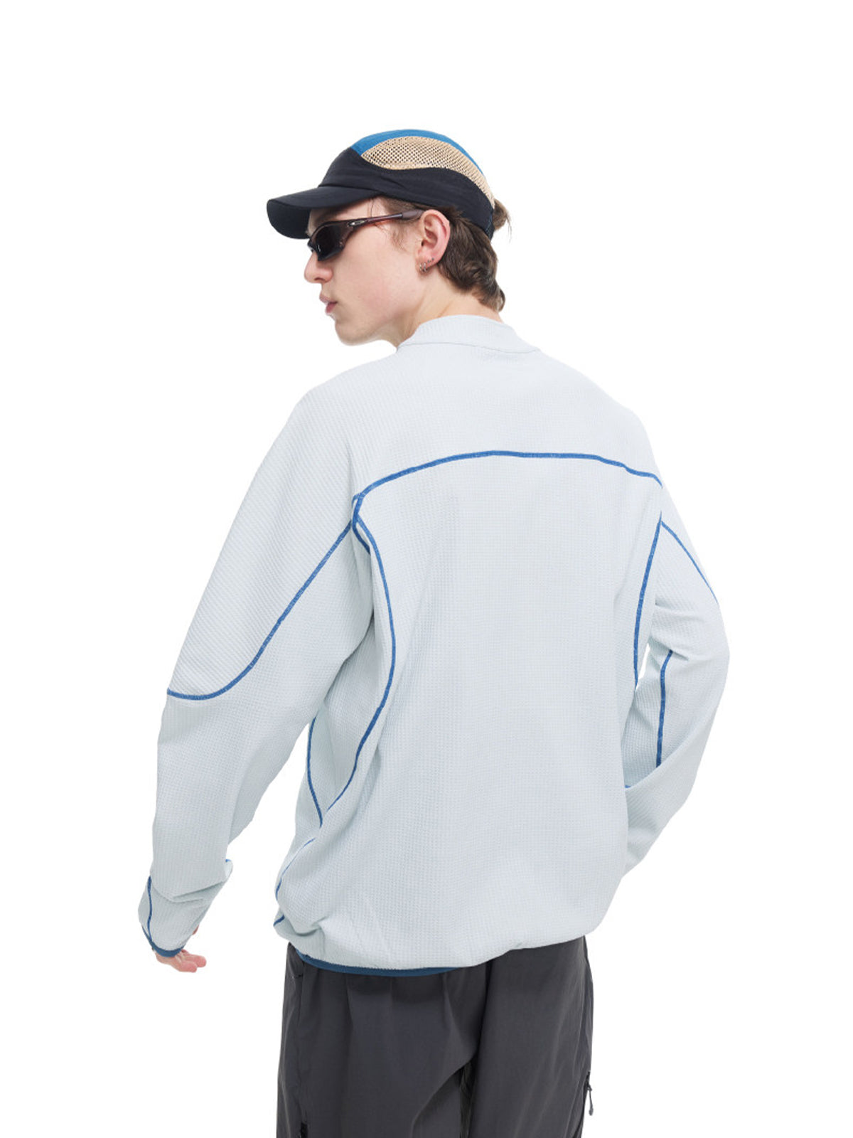 ワッフル ハーフジップロングスリーブ – MB111