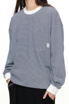 ファインストライプコットンTシャツPS8