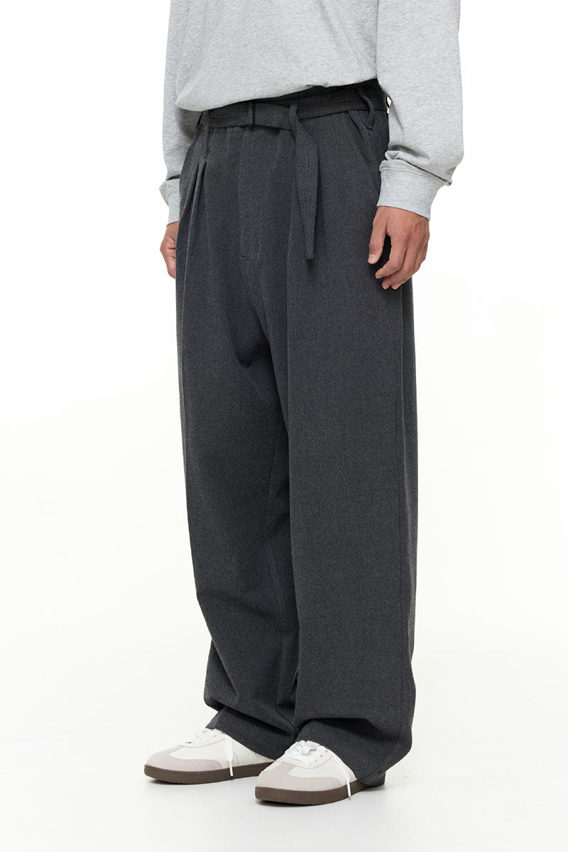 ウエストベルト付きフィットスラックスPS17