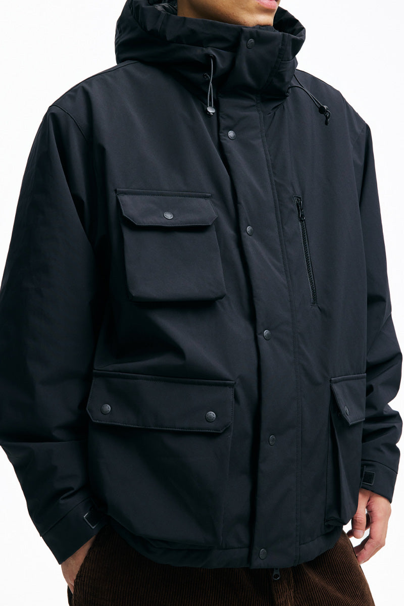 PINSKTBSプリマロフトマルチポケットフード付き中綿ジャケットPS28