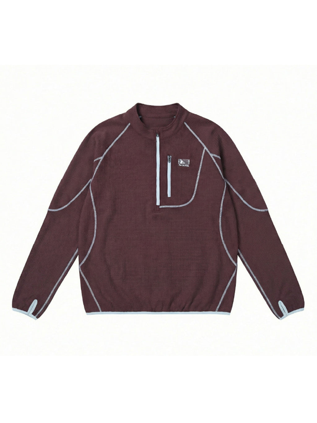 ワッフル ハーフジップロングスリーブ – MB111