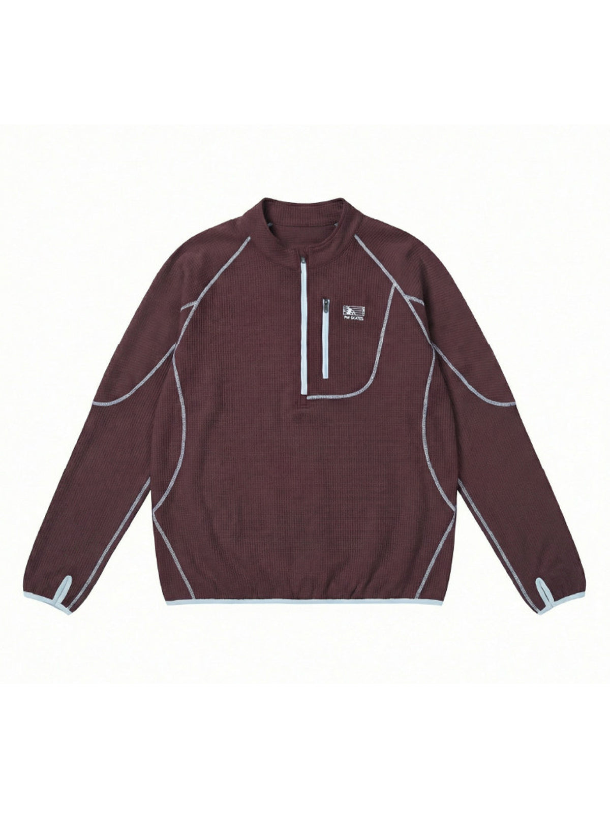 ワッフル ハーフジップロングスリーブ – MB111