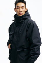 PINSKTBSプリマロフトマルチポケットフード付き中綿ジャケットPS28