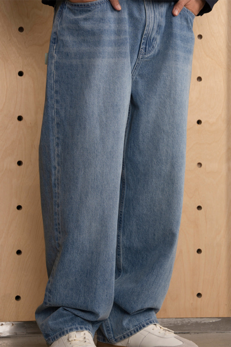 厚手ワイドデニムパンツPS12