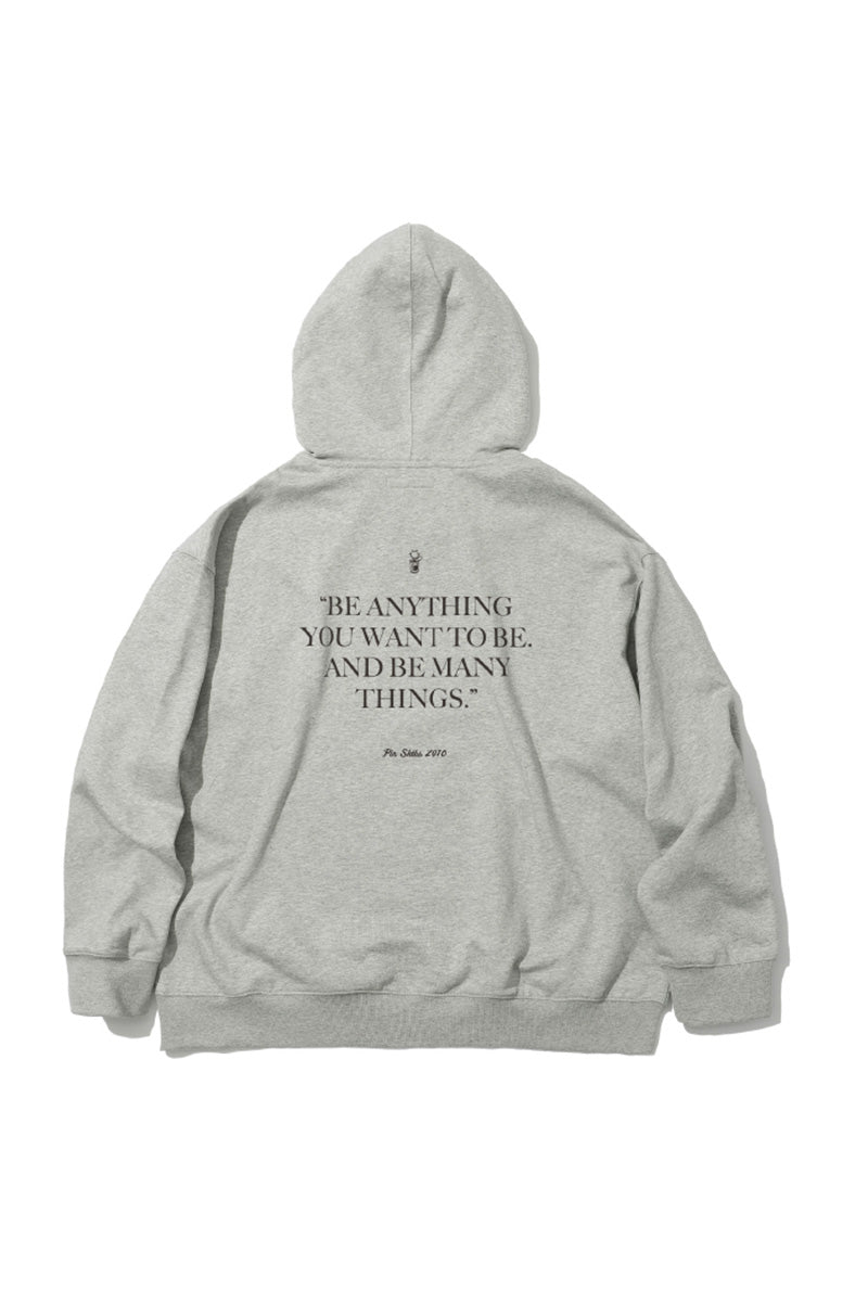 PINSKTBSヘビーウェイトアルファベットロゴパーカーPS27