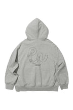 後ろプリントデザインフード付きスウェットPS15