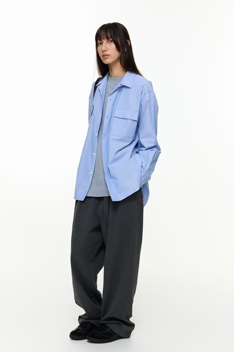 カジュアルロングスリーブシャツPS16