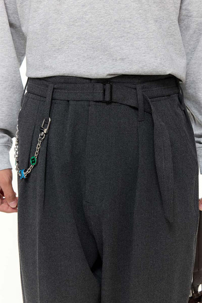 ウエストベルト付きフィットスラックスPS17