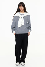 ファインストライプコットンTシャツPS8