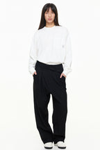 ウエストベルト付きフィットスラックスPS17