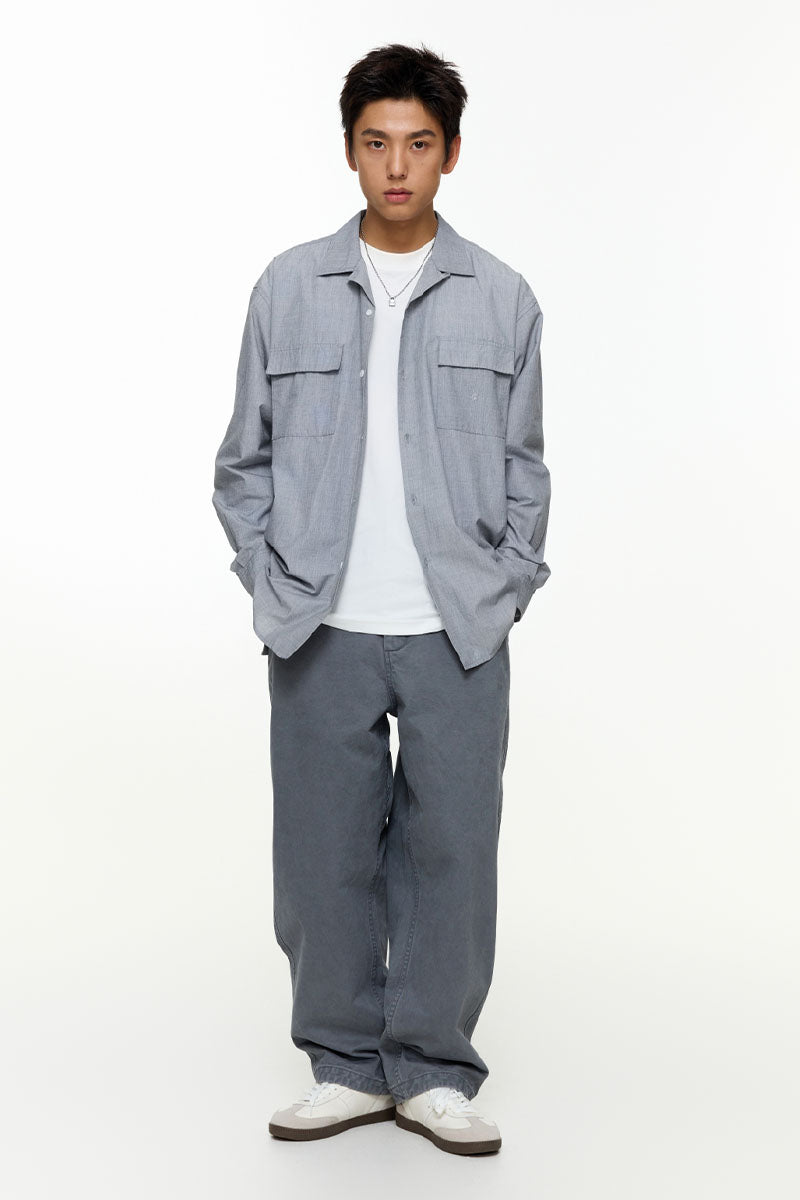 カジュアルロングスリーブシャツPS16