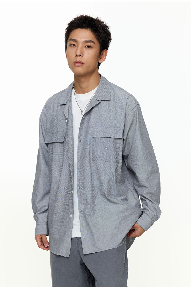 カジュアルロングスリーブシャツPS16