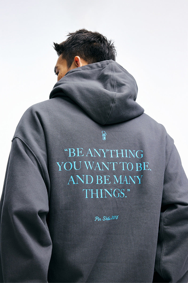 PINSKTBSヘビーウェイトアルファベットロゴパーカーPS27