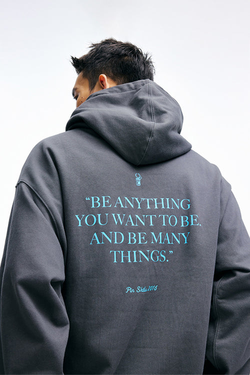 PINSKTBSヘビーウェイトアルファベットロゴパーカーPS27