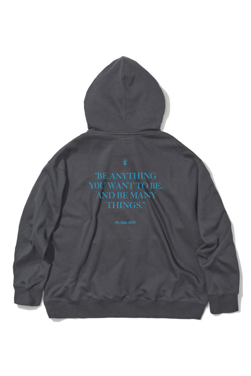 PINSKTBSヘビーウェイトアルファベットロゴパーカーPS27