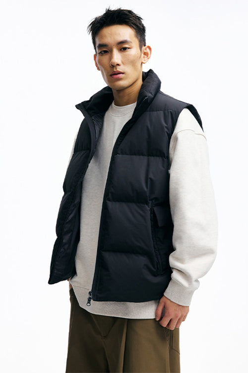 PINSKTBSスタンドカラーダウンベストPS30