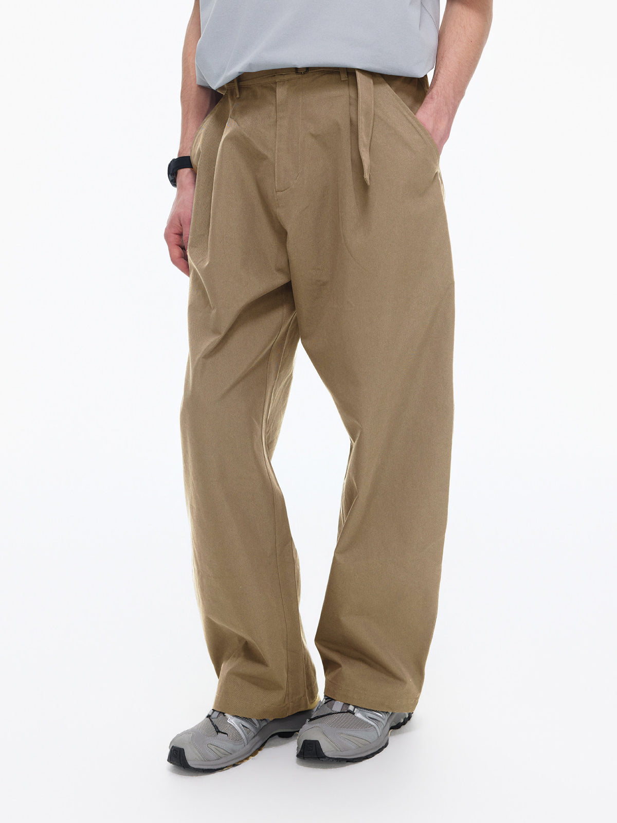 ワンタック ベルトカーブパンツ – MB106