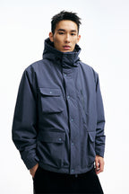 PINSKTBSプリマロフトマルチポケットフード付き中綿ジャケットPS28