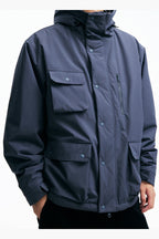 PINSKTBSプリマロフトマルチポケットフード付き中綿ジャケットPS28