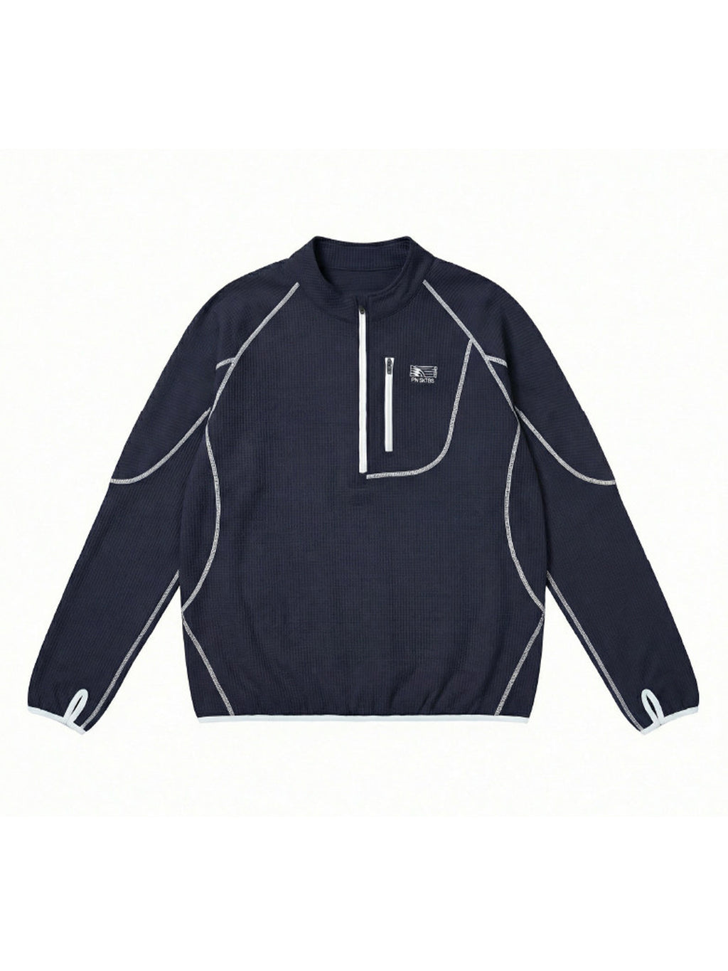 ワッフル ハーフジップロングスリーブ – MB111