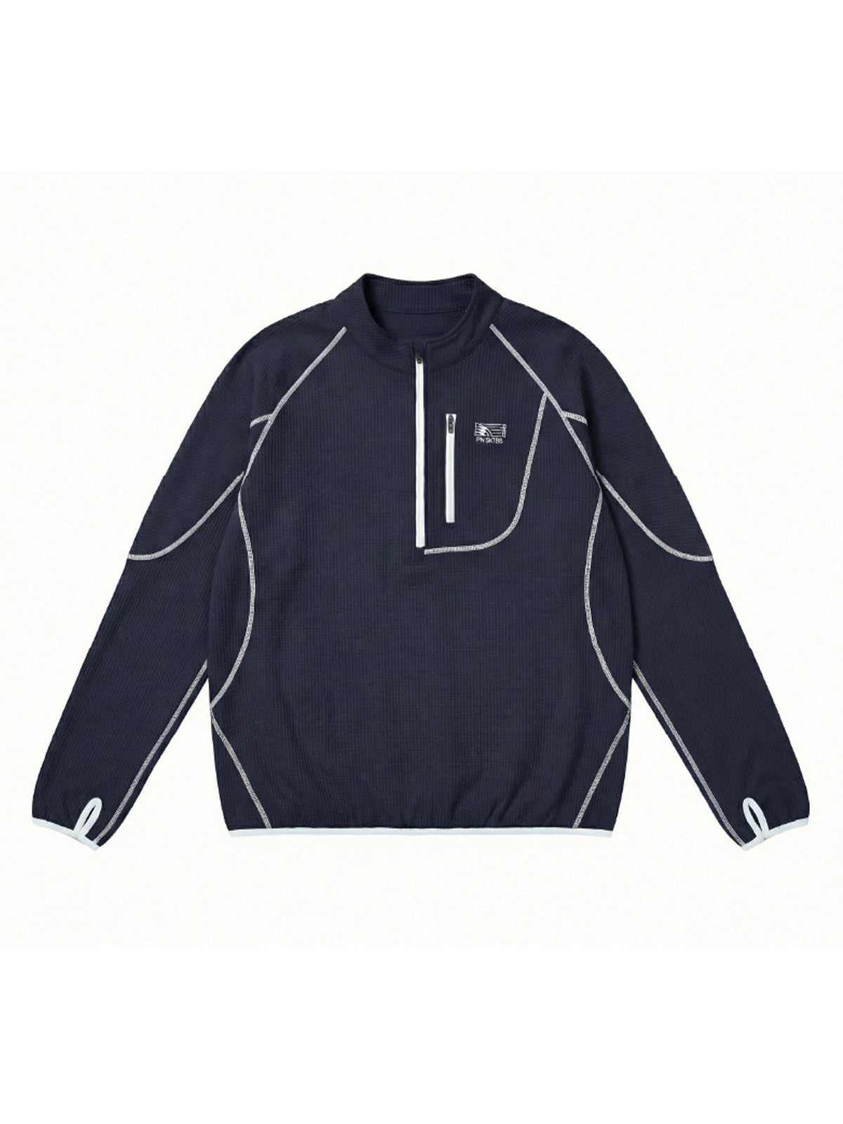 ワッフル ハーフジップロングスリーブ – MB111