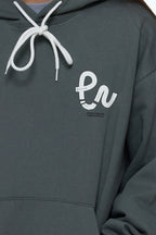 後ろプリントデザインフード付きスウェットPS15