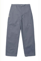 ウォッシュ加工ゆったり微テーパードパンツPS1