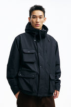 PINSKTBSプリマロフトマルチポケットフード付き中綿ジャケットPS28