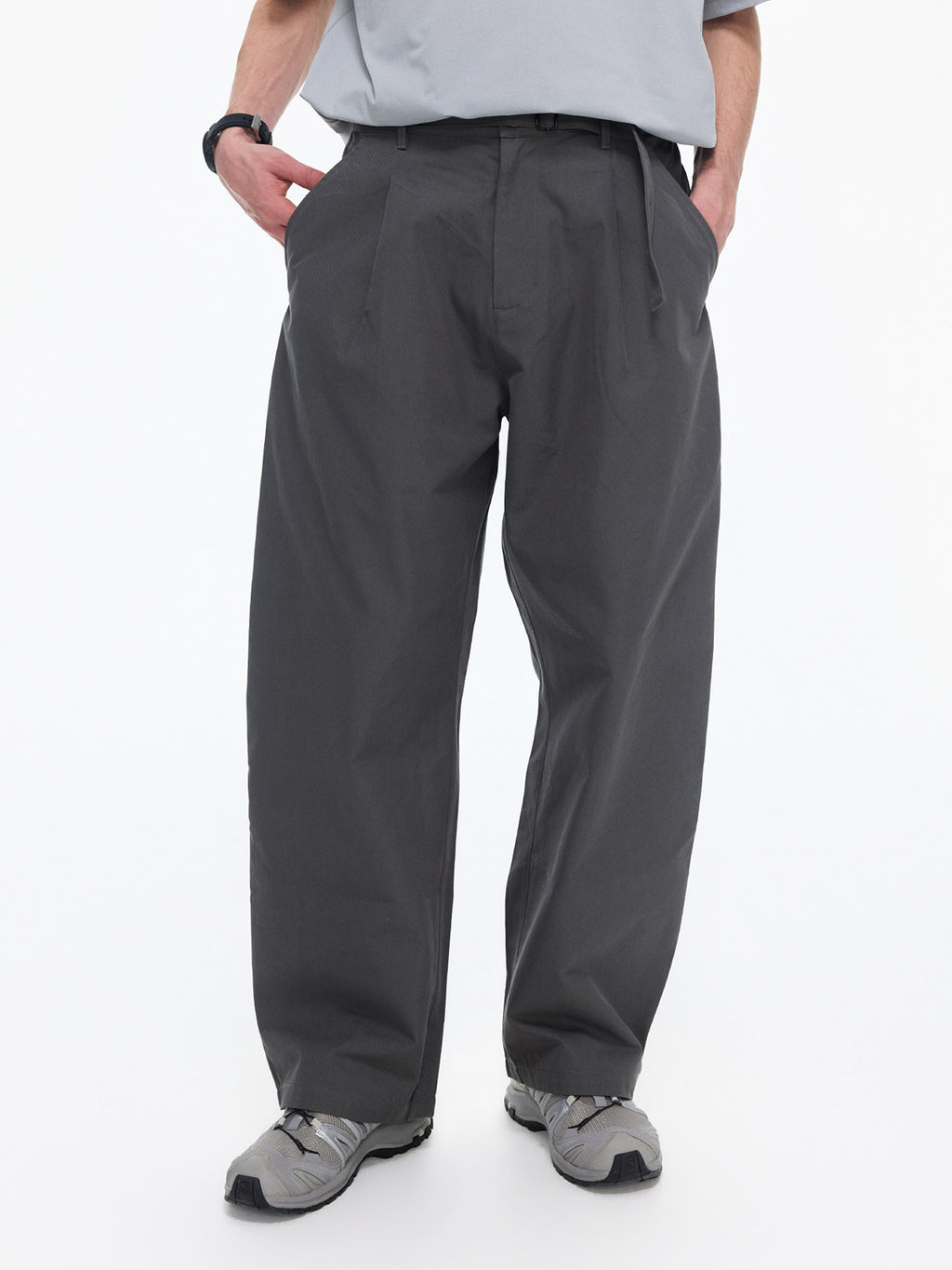 ワンタック ベルトカーブパンツ – MB106