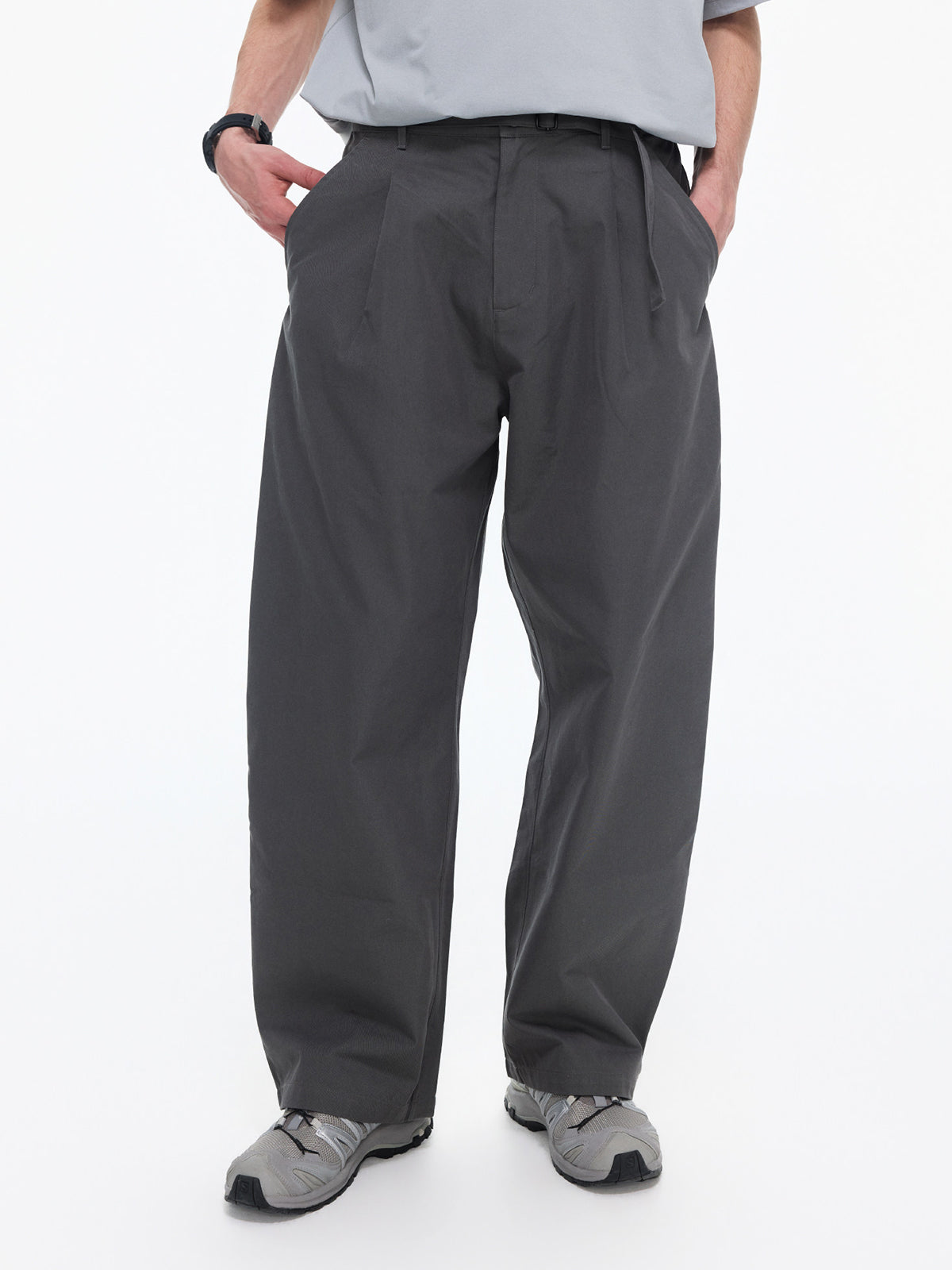 ワンタック ベルトカーブパンツ – MB106