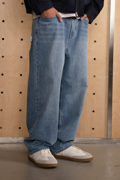 厚手ワイドデニムパンツPS12