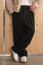 ウエストベルト付きフィットスラックスPS17