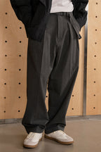 ウエストベルト付きフィットスラックスPS17