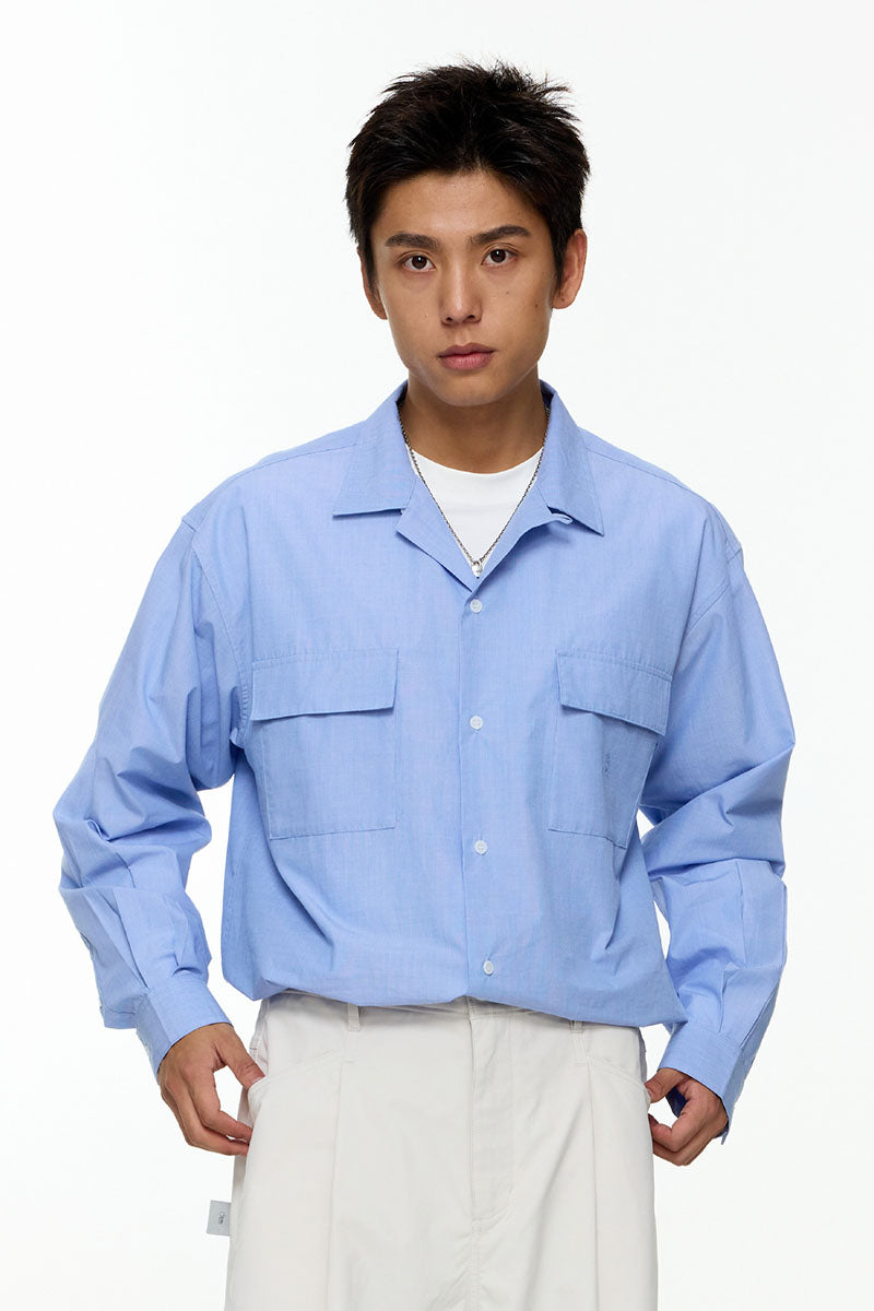 カジュアルロングスリーブシャツPS16