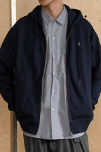 フラワー刺繍コットンジップフーディーPS13